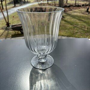 #1010 FOOTED OPTIC VASE  VERY ELEGANT FOOTED OPTIC VAS